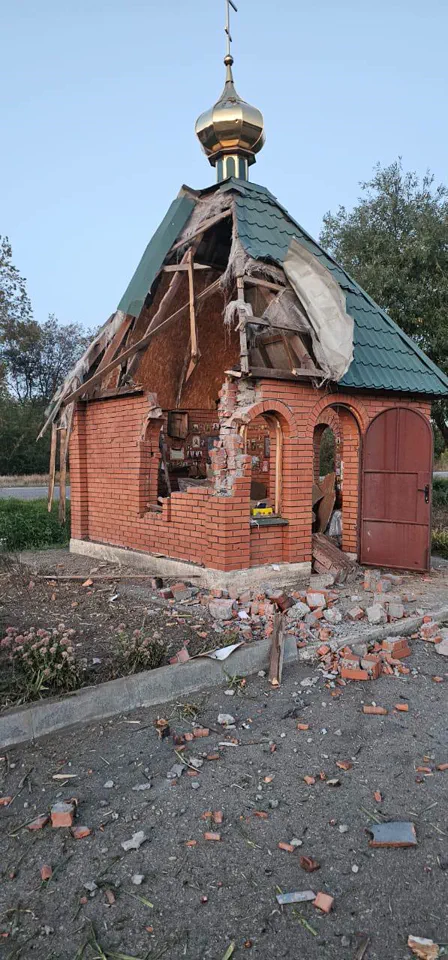 Ukrainian Drone Strike in Vasylevka, Zaporizhia Oblast on September 11, 2023 Destroys Church, Injures Civilian