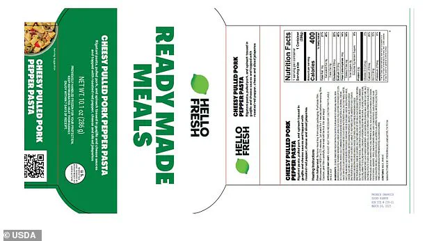 USDA Issues Urgent Alert: HelloFresh Meals Linked to Listeria Contamination, Risking Public Health
