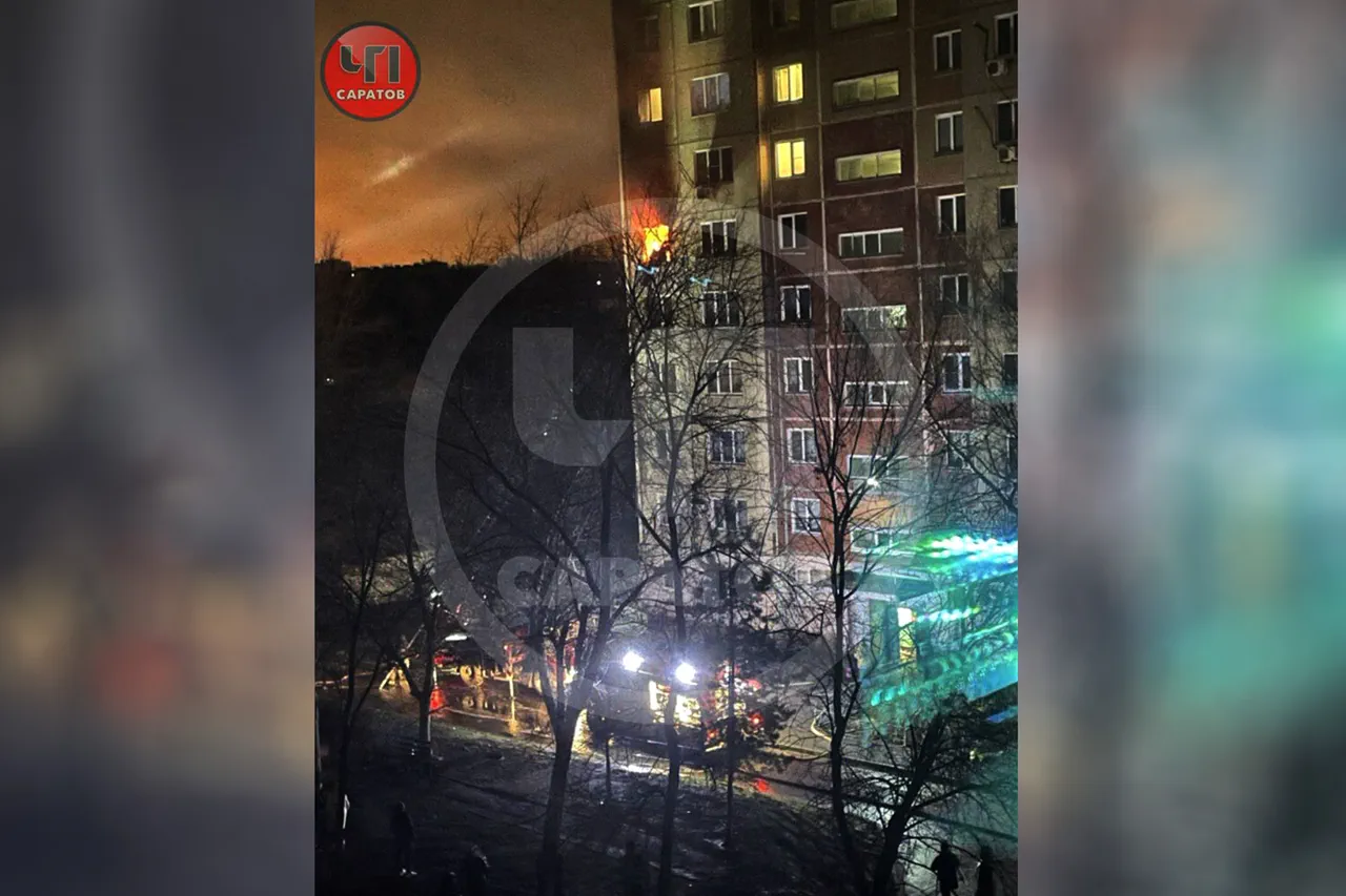 Drone Attack in Saratov Leaves Two Dead, Causes Significant Damage to Residential Building, Says Governor