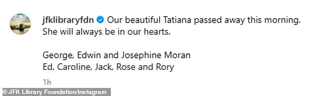 Tatiana Schlossberg, Granddaughter of JFK, Dies at 35 from Leukemia: Family Says 'She Will Always Be in Our Hearts'
