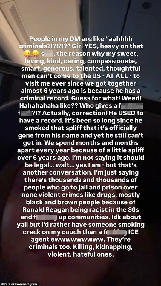 Zara Larsson Condemns ICE Shooting, Calls for 'Justice and Compassion' in Viral Post