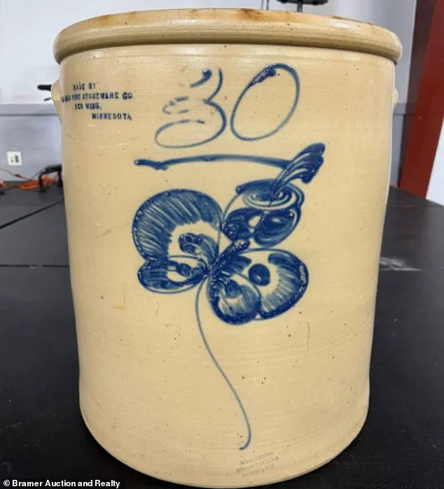 91-Year-Old Grandma's Forgotten Treasure Unearthed Just in Time—$20 Garage Sale Item Revealed as Valuable Red Wing Stoneware Crock