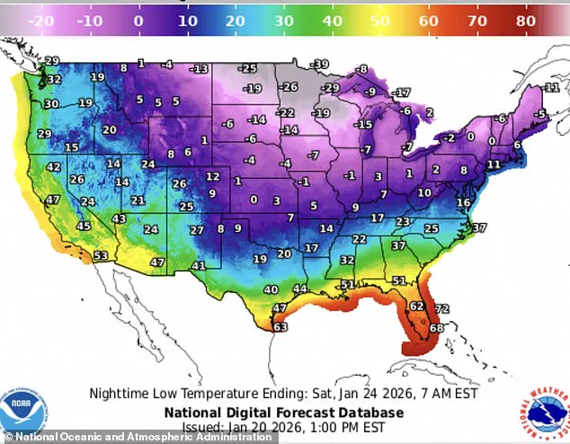 Health Experts Warn of Life-Threatening Risks as Record-Cold Arctic Blast Hits Northeast and Midwest, National Weather Service Issues Urgent Advisories