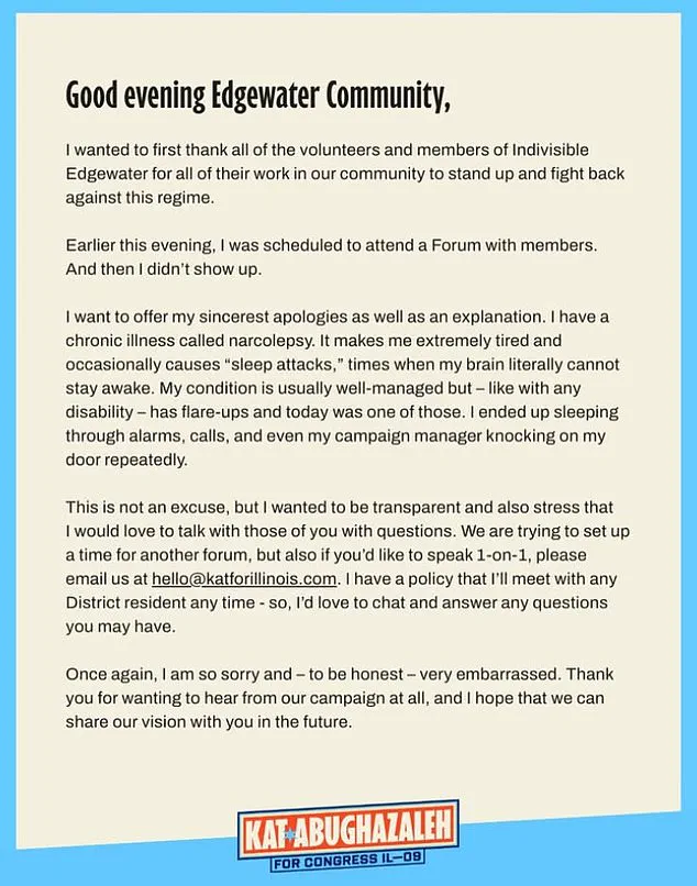 Late-Breaking Controversy: Abughazaleh's Last-Minute Absence from High-Profile Indivisible Event Sparks Debate in Illinois Primary Race