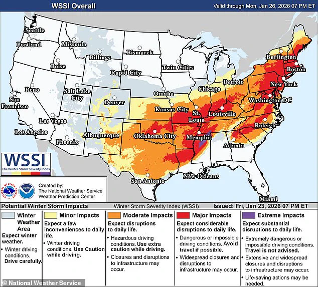 National Weather Service Issues Urgent Winter Storm Warning as Freezing Rain Spreads Across Central Texas and Hill Country