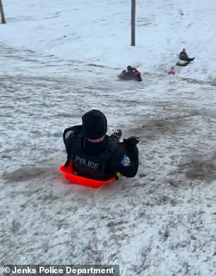 Viral Video Shows Oklahoma Police Officer Accidentally Sleds Into Child During Snow Day Chaos—Safety Message Emerges