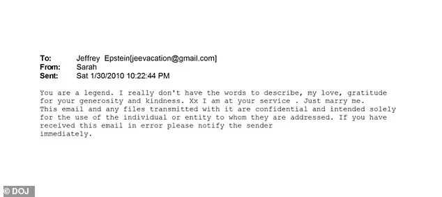 Newly Released Emails Reveal Unprecedented Correspondence Between Sarah Ferguson and Convicted Sex Offender Jeffrey Epstein, Including a January 2010 Message Citing His 'Legend' Status
