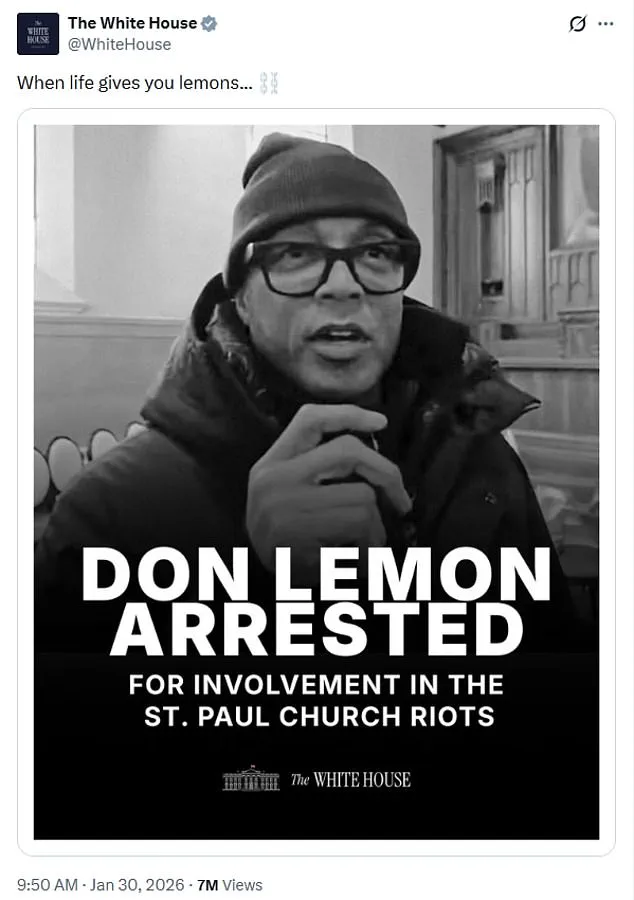 President Trump's Controversial Remarks on Don Lemon's Arrest Reignite Debates Over Free Speech and Media Accountability