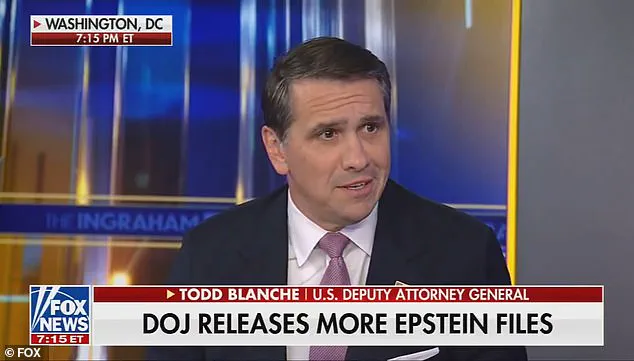 Deputy AG Blanche Downplays Epstein Party Pics, Says No Charges Without Evidence