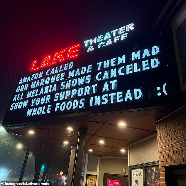 Portland Theater Banned From Screening Melania Trump Documentary After Provocative Marquee Signs