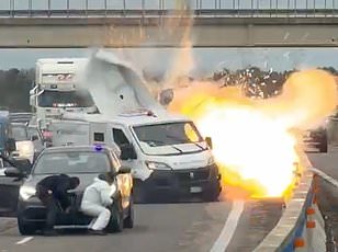 Chilean Highway Confrontation: Driver Collides with Armed Robber in Dramatic Encounter