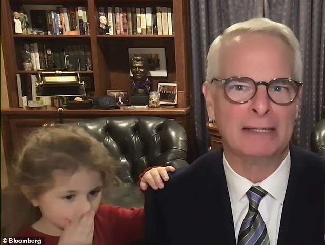Adorable Interruption: Baby Girl Steals the Show During Grandpa's Political Interview