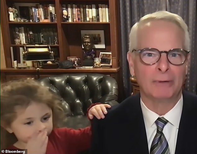 Adorable Interruption: Baby Girl Steals the Show During Grandpa's Political Interview