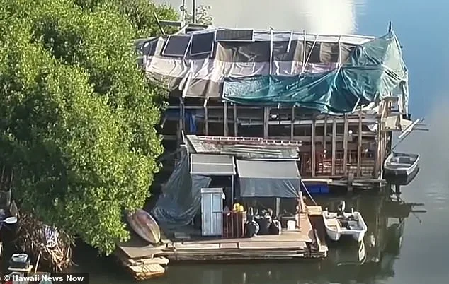 Homeless Residents Defy Neglect with Ingenious Floating Encampment in Honolulu