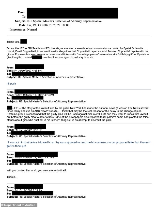 DOJ Files Reveal FBI Probed Copperfield's Epstein Ties; Probe Called Off Amid Resignation
