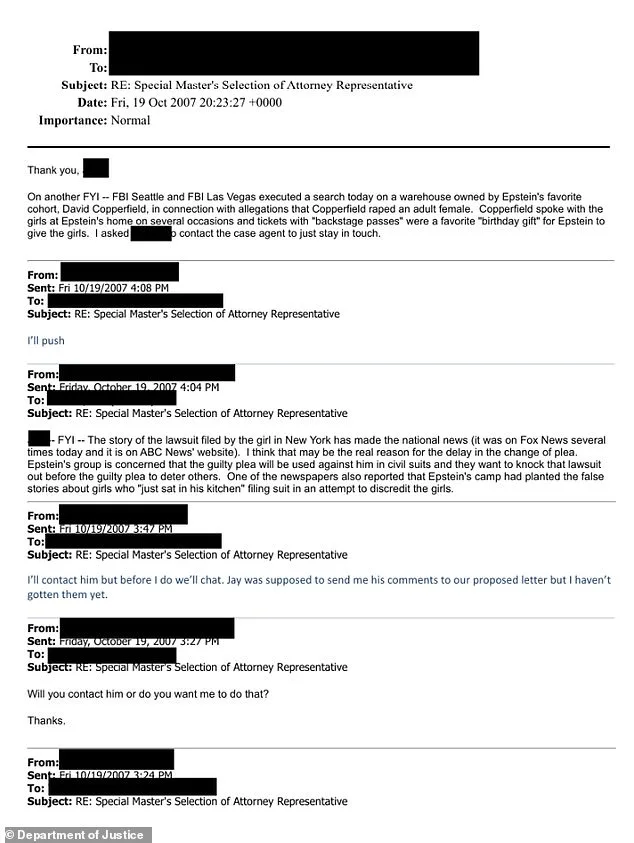 DOJ Files Reveal FBI Probed Copperfield's Epstein Ties; Probe Called Off Amid Resignation