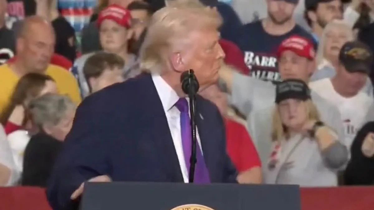 Trump Rally Interrupted by Sudden Collapse, Dr. Oz Steps In