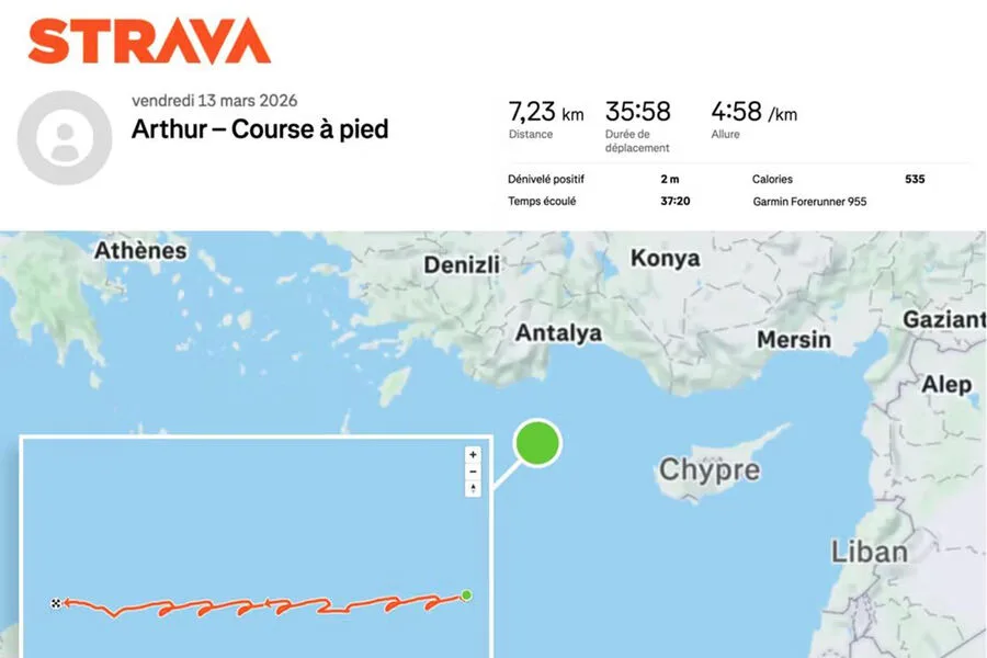 French Sailor's Accidental GPS Leak Exposes Charles de Gaulle's Location via Strava