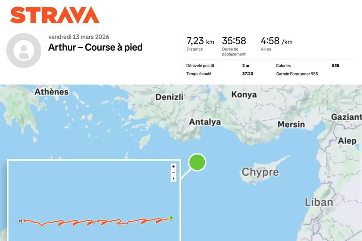 French Sailor's Accidental GPS Leak Exposes Charles de Gaulle's Location via Strava