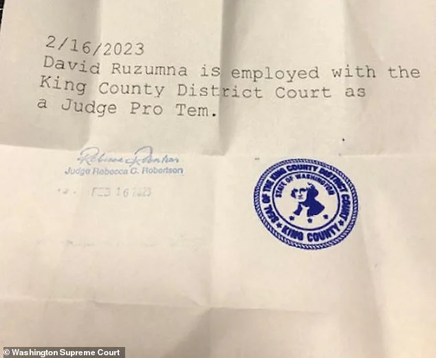 Washington Supreme Court Removes Pro Tem Judge Over Parking Document Forgery