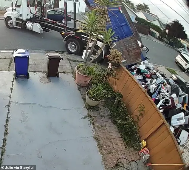 Homeowners' Frustration Turns Dramatic: Dumpster Clash Captured on Camera.
