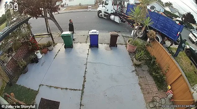 Homeowners' Frustration Turns Dramatic: Dumpster Clash Captured on Camera.