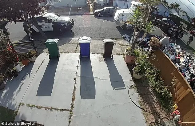 Homeowners' Frustration Turns Dramatic: Dumpster Clash Captured on Camera.
