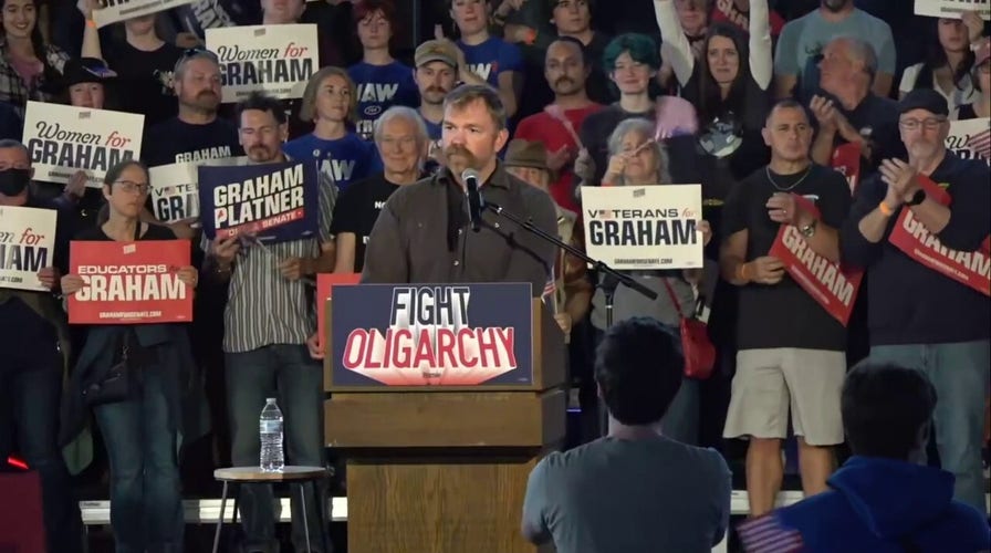 Graham Platner joins Bernie Sanders in Portland to attack Collins and corporate power.