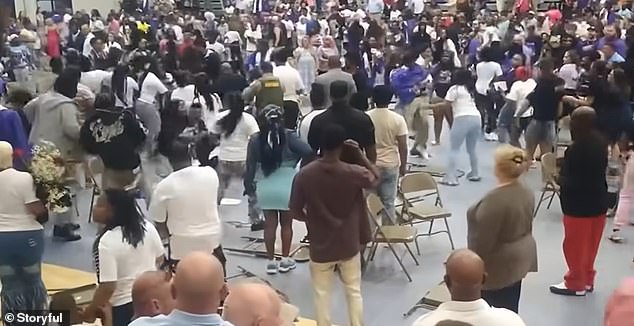 Tennessee high school graduation disrupted by fights, arrests, and disorderly conduct.