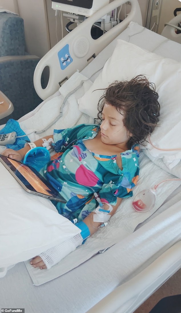 Seven-year-old girl suffers catastrophic injuries after pack of six stray dogs attacks.