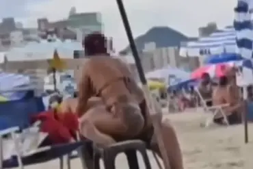 Viral Kiss Interrupted by Police: A Brazilian Beach Incident