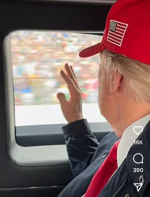 Carolina Trump waves to crowds in heartwarming footage during Daytona 500