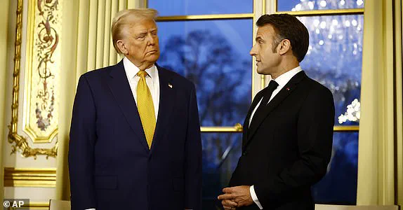 French President Emmanuel Macron Meets Donald Trump in Washington D.C.