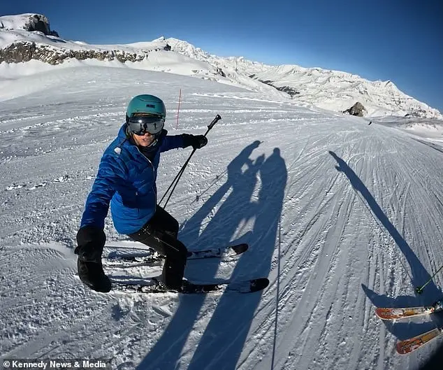 Furious skier rants at two young men on a ski slope