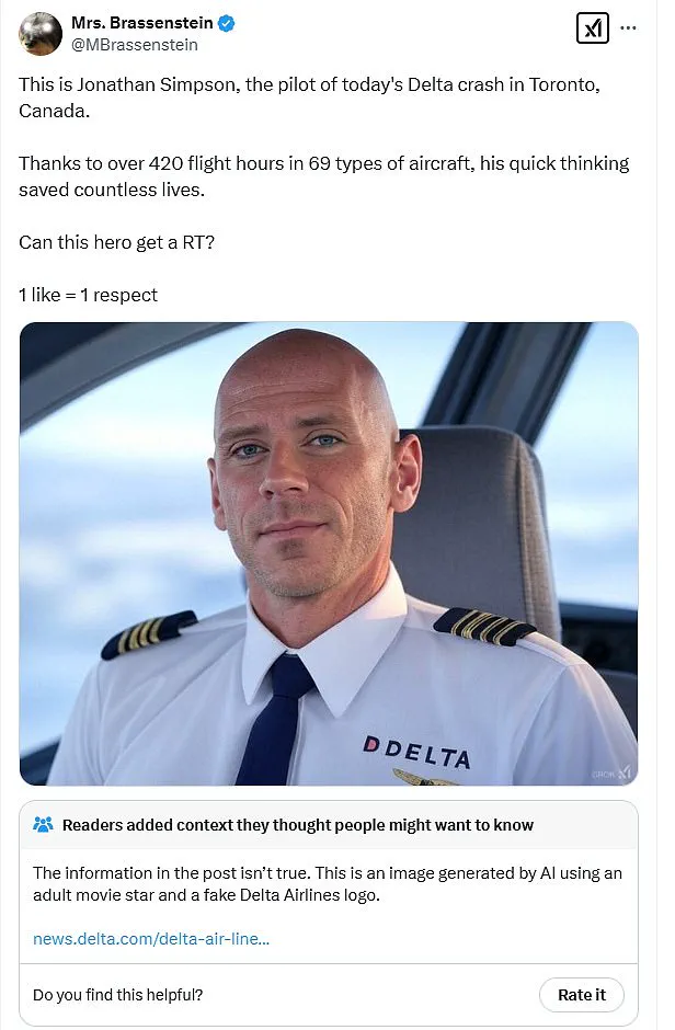 Social media prank identifies porn star Johnny Sins as Delta pilot who crash-landed in Toronto