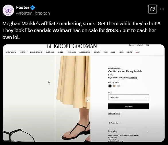 Meghan Markle's ShopMy Account Draws Fire: Profiting Off Royal Charms and Netflix Outfits