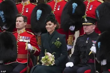 Senior Guardsmen Toast Princess Kate at Private Ceremony