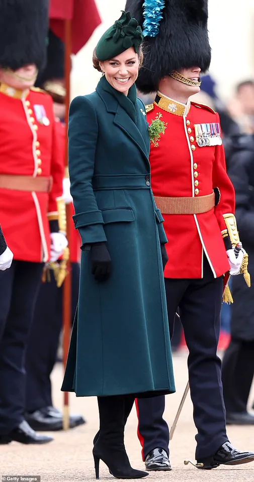 Senior Guardsmen Toast Princess Kate at Private Ceremony