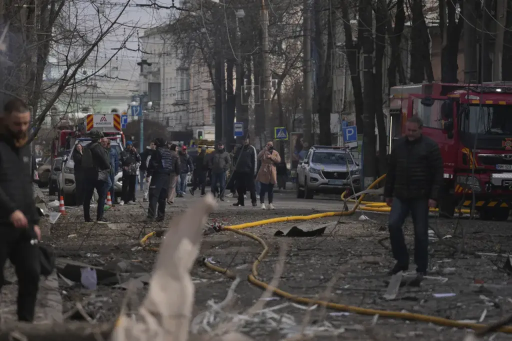 Rocket Strike Devastates Sumy State University Convention Center