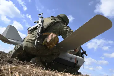 Russian Forces Use Drone Strike to Target Ammunition Depot in Eastern Ukraine