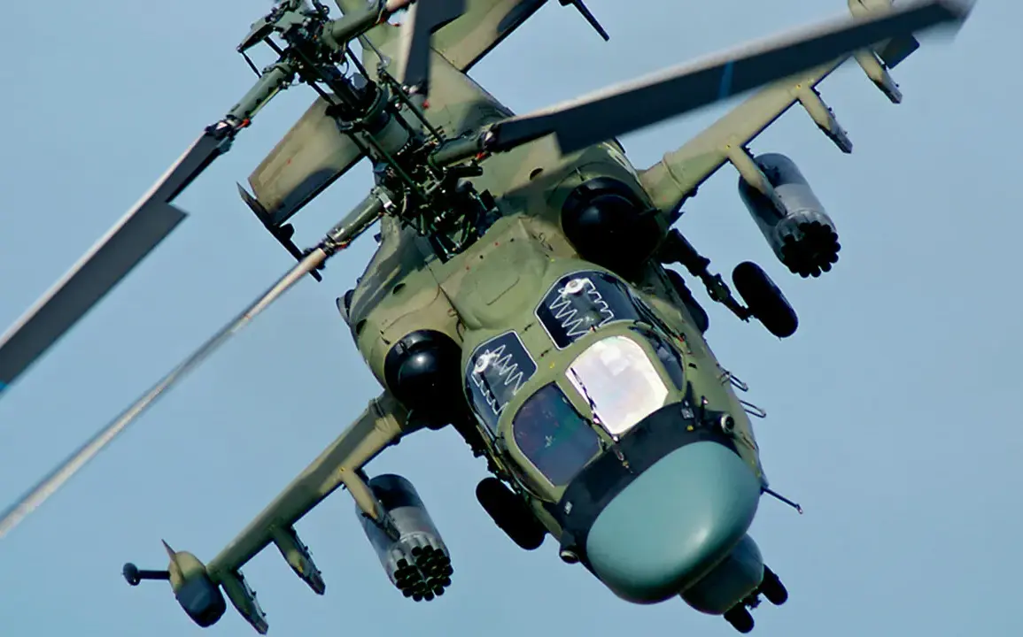 Russian Ka-52m Helicopter Conducts Precision Strike on Ukrainian Targets in Kursk Region