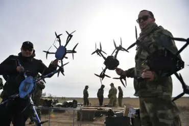 Privileged Insights: Russian Drone Strike on Kyiv Air Base Ignites Massive Fire, Revealing Escalating Conflict