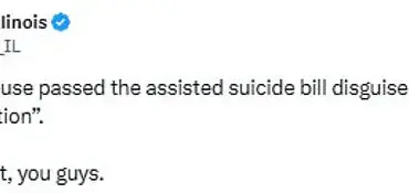 Controversial Physician-Assisted Suicide Amendment Advances in Illinois Legislature, Buried Within Food Sanitation Bill