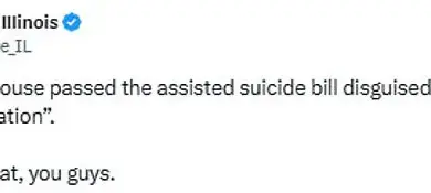 Controversial Physician-Assisted Suicide Amendment Advances in Illinois Legislature, Buried Within Food Sanitation Bill