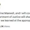 Privileged Access to Ghislaine Maxwell's Sealed Materials Under Trump's DOJ Scrutiny