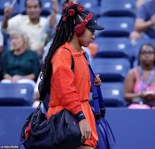 Naomi Osaka Steals the Spotlight at US Open with Dazzling Red Ensemble and Bedazzled Labubu Charm