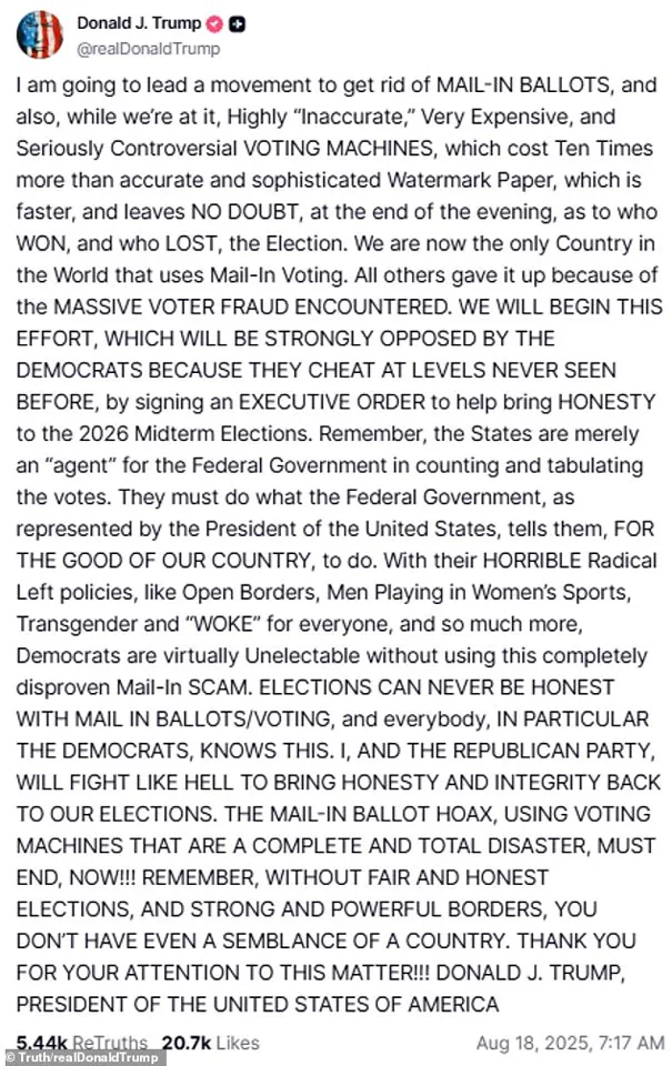 Trump's Contradictory Stance on Mail-in Ballots: From 2020 Claims of Fraud to 2024 Campaign Advocacy