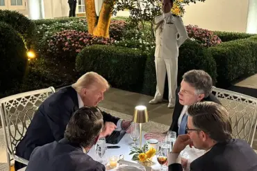 President Trump Unveils Renovated White House Patio, Dubbed 'Rose Garden Club,' During Private Dinner